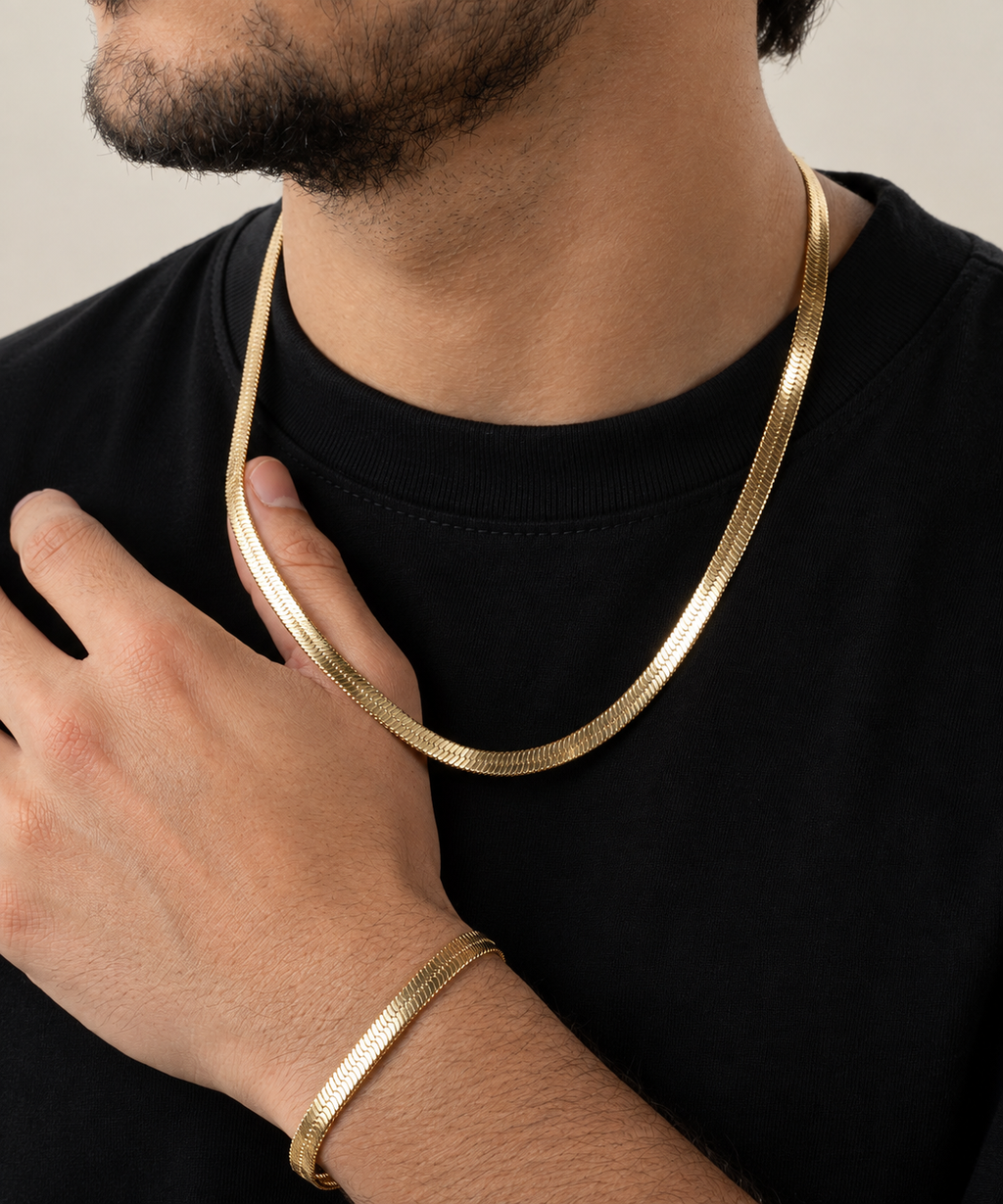 Combo Cadena + Pulso Egipcia Hombre